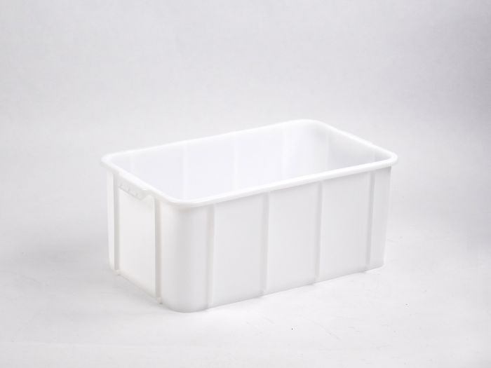 Stapelbarer Hygienebehälter 625x370x260 mm, 46 Liter, weiß