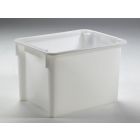 Euronorm Hygienische Drehstapelbehälter, Lebensmittelecht 800x600x505 mm, 170 Liter, Weiß