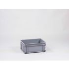 E-line Normbox Stapelbare Kunststoffbehälter 400x300x170mm 15 L, Grau PP Virgin