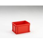E-line Normbox Stapelbare Kunststoffbehälter, Euronorm 400x300x220 mm, Rot PP Virgin