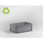 E-line Normbox Stapelbare Kunststoffbehälter 600x400x220mm 40 L, Grau