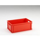 E-line Normbox Stapelbare Kunststoffbehälter 600x400x220mm 40 L, Rot, PP Virgin
