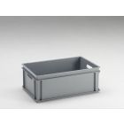 E-line Normbox Stapelbare Kunststoffbehälter 600x400x220mm 40 L, Grau PP Virgin