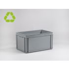 E-line Normbox Stapelbare Kunststoffbehälter 600x400x325mm 60 L, Grau