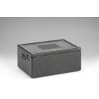 EPP Thermobox GN 1/1, 600x400x280 mm, 39 ltr, mit Deckel, schwarz