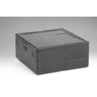 EPP Thermobox, Pizzabox, 665x665x310 mm, 92 ltr, mit Deckel, schwarz