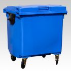 4-Rad Mülltonne MGB 1000L, Blau, Qualität nach DIN, 1370x1085x1315 mm
