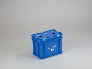 Ogquaton Batterie Aufbewahrungskoffer Robustes Kunststoff Batterie Organizer Batterie Container 5 STÜCKE Zufällige Farbe Praktisch 