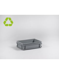 E-line Normbox Stapelbare Kunststoffbehälter 400x300x120mm 10 L, Grau
