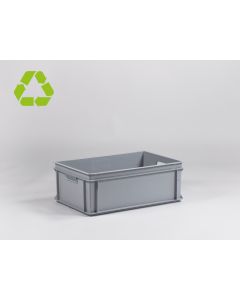 E-line Normbox Stapelbare Kunststoffbehälter 600x400x220mm 40 L, Grau