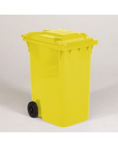 2-Rad Mülltonne MGB 360 L, Gelb, Qualität nach DIN, 600x890x1100 mm